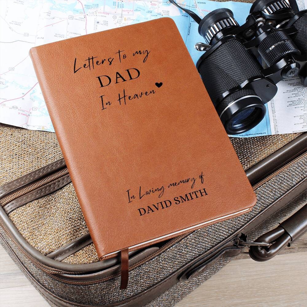 Dad in Heaven memorial keepsake Journal – Loss of dad gift – view 10