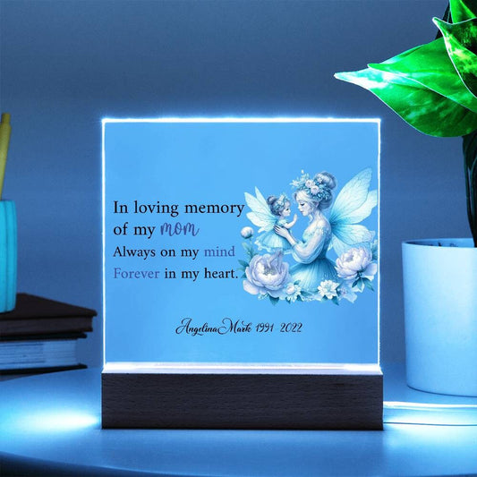 Loss of Mom Gifts Memorial Gift Acrylic Plaque – view 2