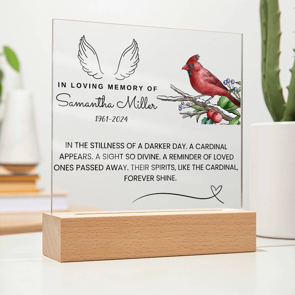 Loss of loved ones In heaven memorial Acrylic plaque In loving memory – view 10