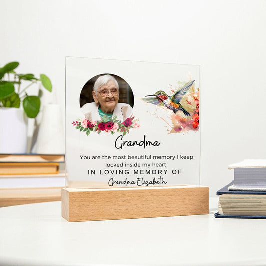 Grandma memorial plaque for grandmother remembrance gift In loving – view 2