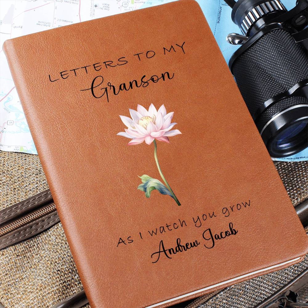 Grandson Birth month flower journal letters to my Grandson As I watch – view 10
