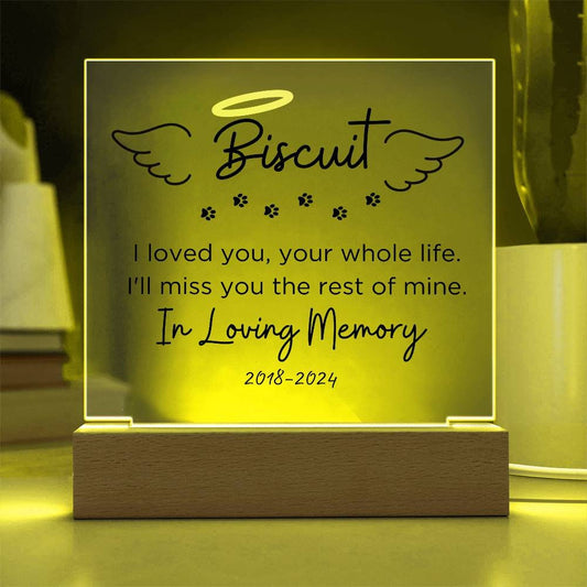 Pet In Heaven Custom pet memorial plaque – view 2