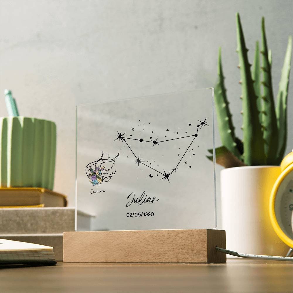 Capricorn Zodiac Star Sign Plaque – zodiac gifts – view 10