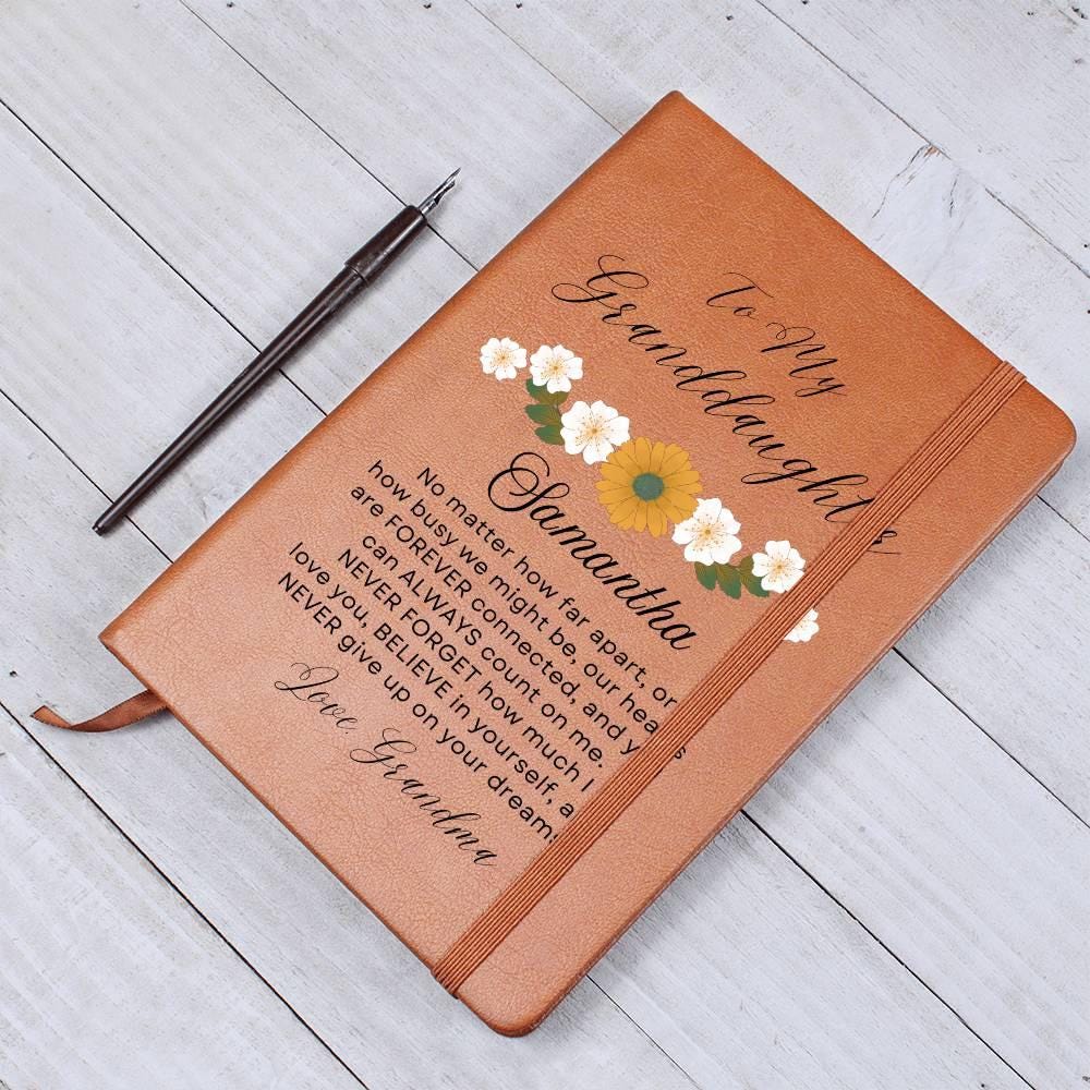 To My Bonus Daughter Personalized Leather Journal – Stepdad – view 10