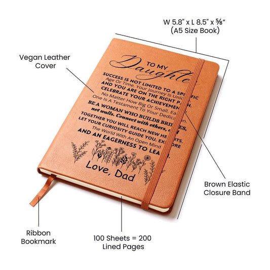 Personalized Daughter Keepsake Journal Gift from Dad/Mom – view 2