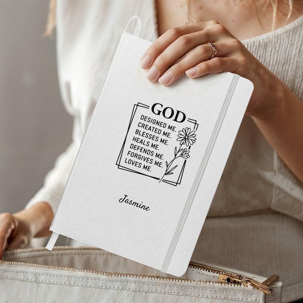 Personalized Ambassador Bound Prayer Journal for Christian Women, Religious Gifts Unique Faith Journal, devotional faith notebook for women