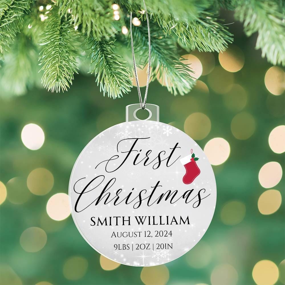 2024 Baby First Christmas Acrylic Ornament – New Born Gift – view 10