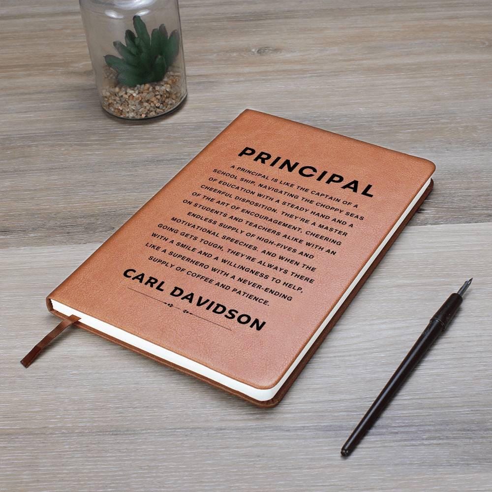 Personalized Journal for Principal Appreciation – Thank You Gift – view 10