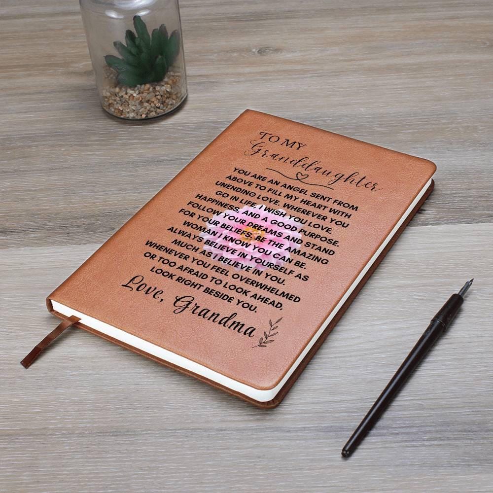 To My Granddaughter Floral Personalized Journal – Birthday Gifts – view 10
