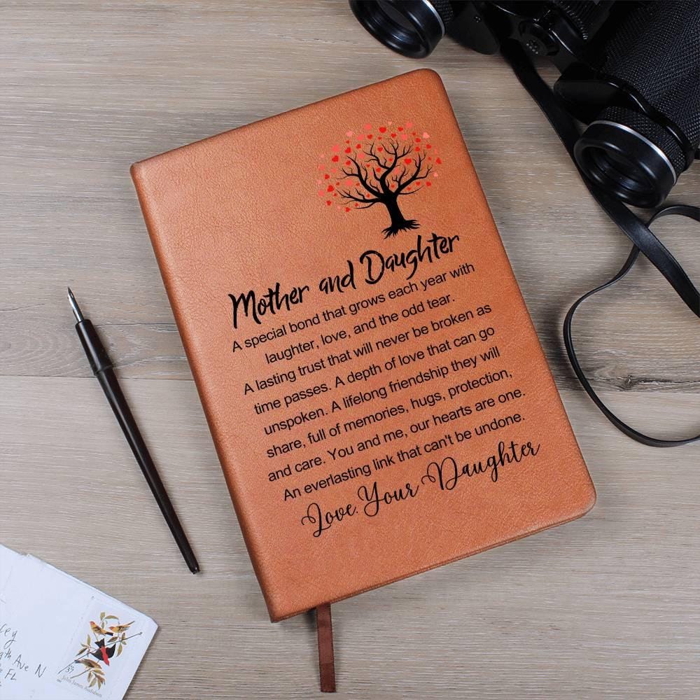 Mother Daughter Personalized Leather Journal – Mothers day gifts – view 10