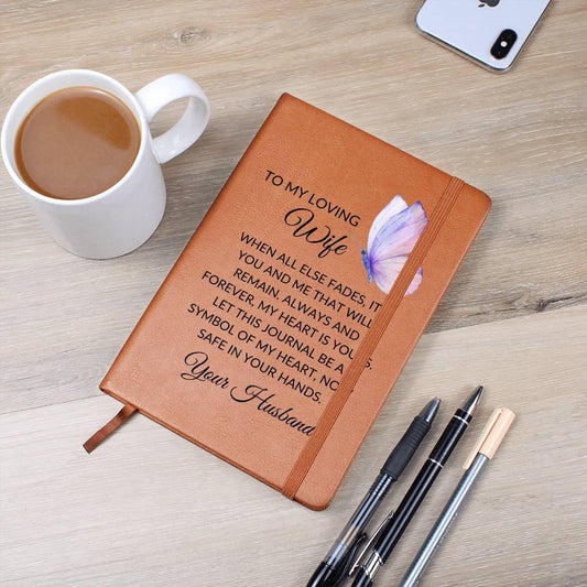 Personalized Wife Journal – Wedding Day Gifts – view 2