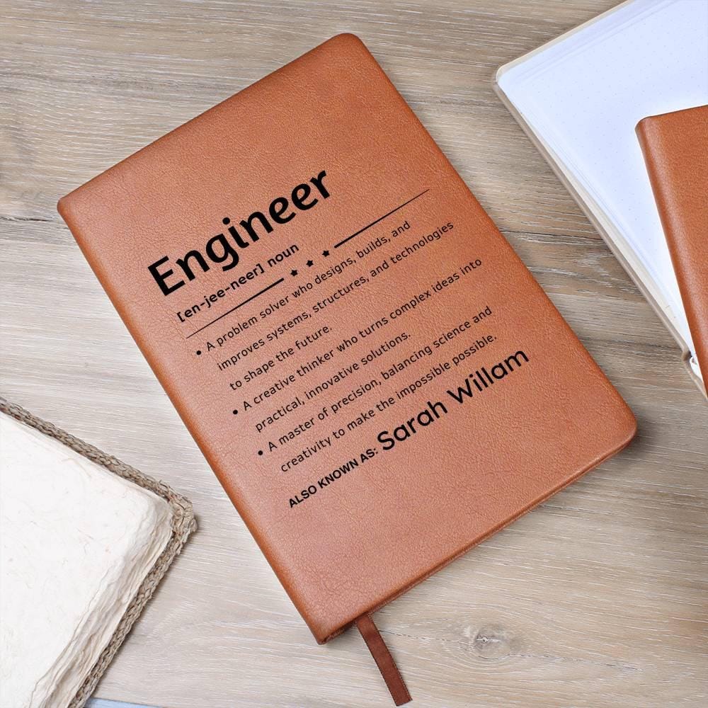 Personalized Engineer Definition Journal – Gifts for Engineers – view 10
