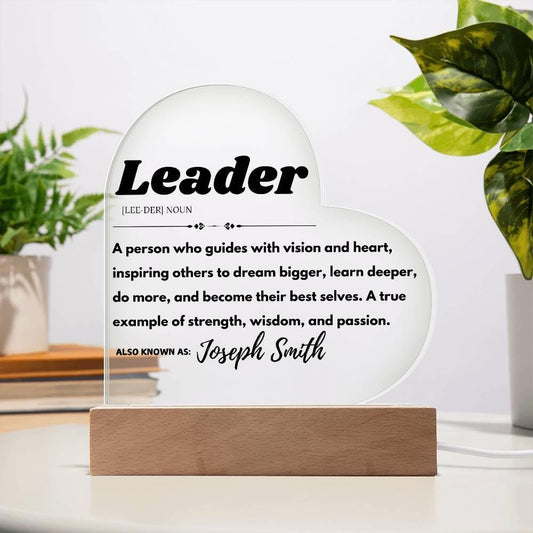 Custom Leader Definition Plaque – Personalized Gift For Boss – view 2
