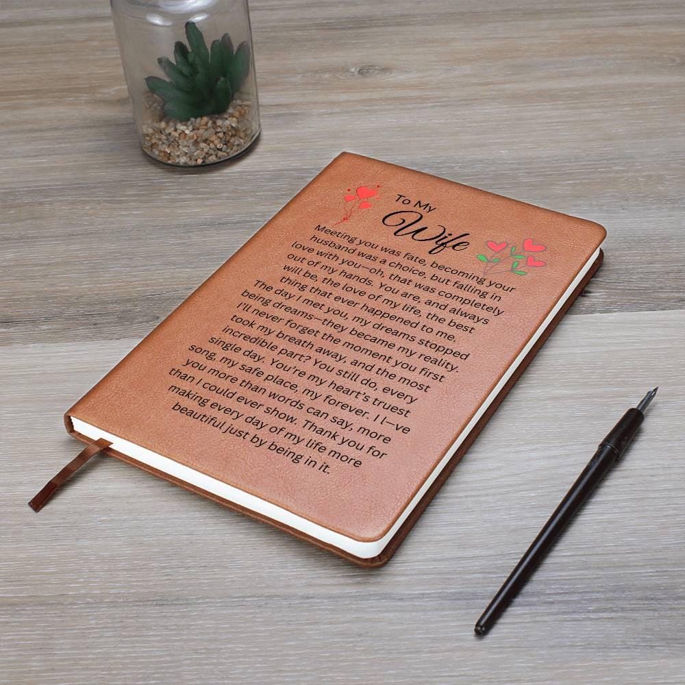Personalized Wife Journal – Anniversary Gifts for her – view 10