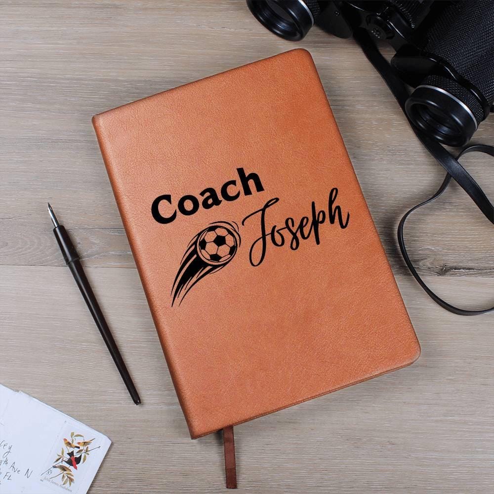 Soccer Coach Personalized Leather Journal – Gifts for football coach – view 10