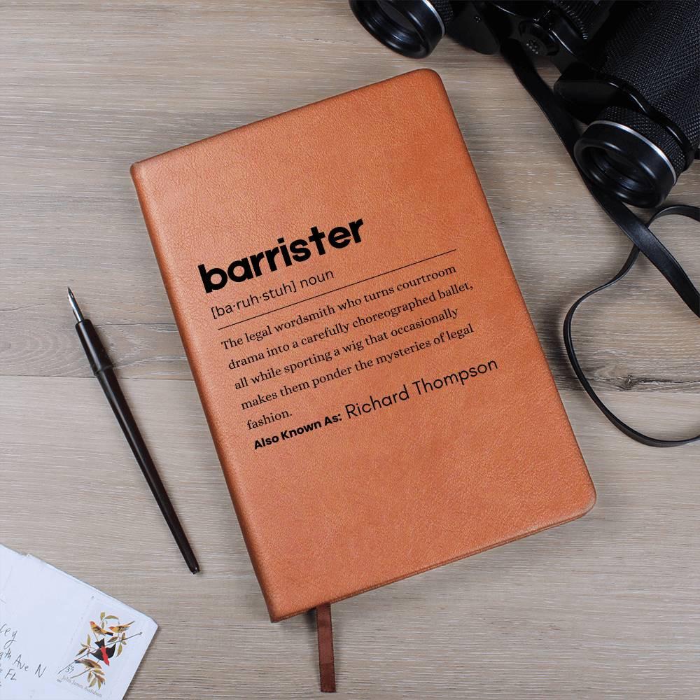 Barrister Personalized Definition Journal – Gift for Barrister – view 10