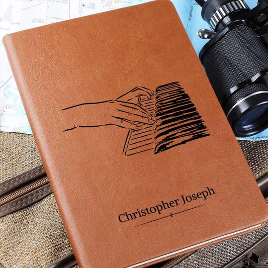 Personalized Piano Lyric Journal – Musician Gift – view 2