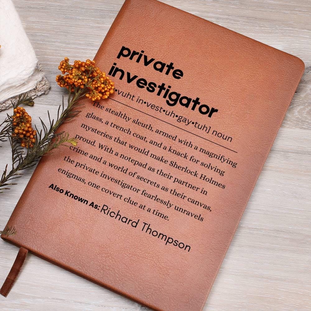 Private Investigator Definition Journal – Gift for Detective – view 10