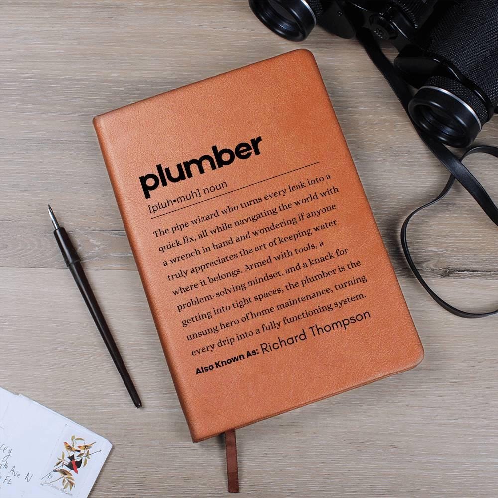 Personalized Plumber Definition Journal – Plumbing Gift – view 10