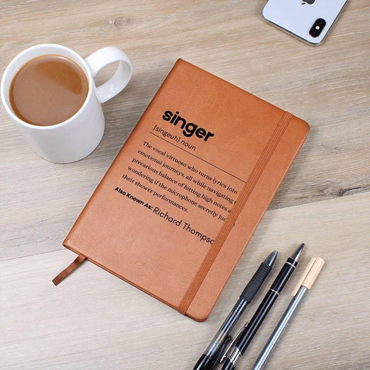 Personalized Singer Definition Journal – Gift for Singer – view 2