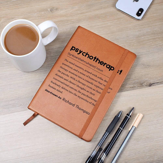 Psychotherapist Definition Journal – Gift for Therapists – view 2