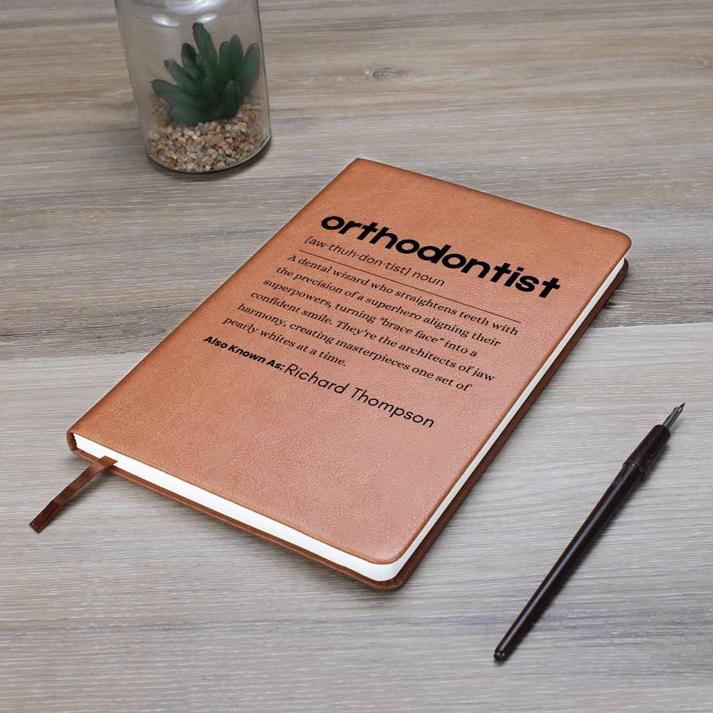 Orthodontist Definition Journal – Personalized Orthodontic Gift – view 10