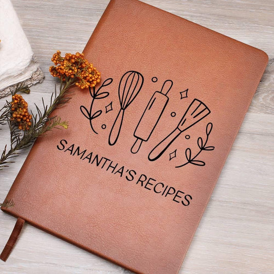 Personalized Recipe Leather Journal – Gifts for Chef – view 2