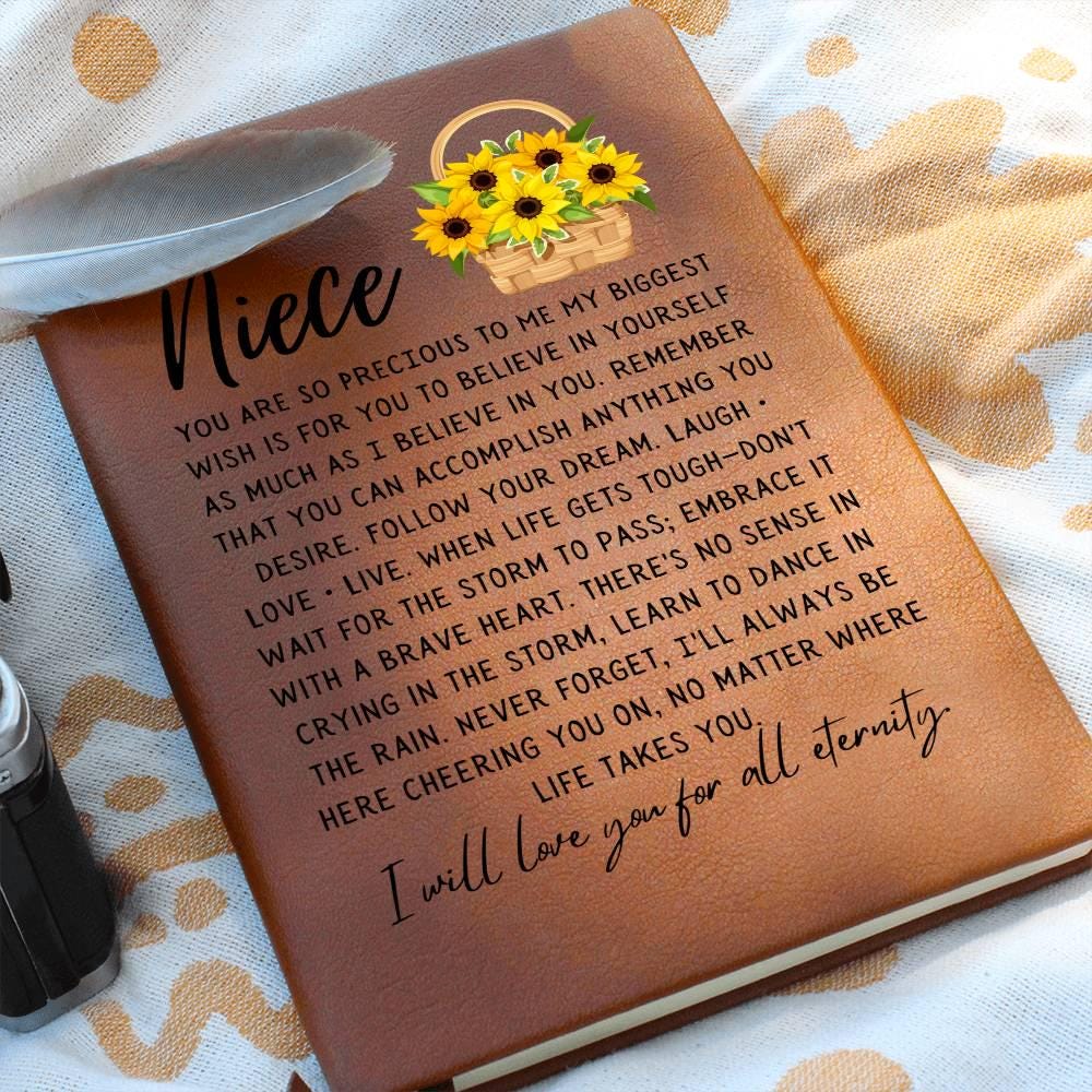 Personalized Niece Journal – Gift from Aunt for Niece Birthday – view 10