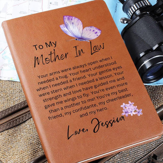 Personalized Mother in Law Butterfly Journal – Gift from Bride – view 2