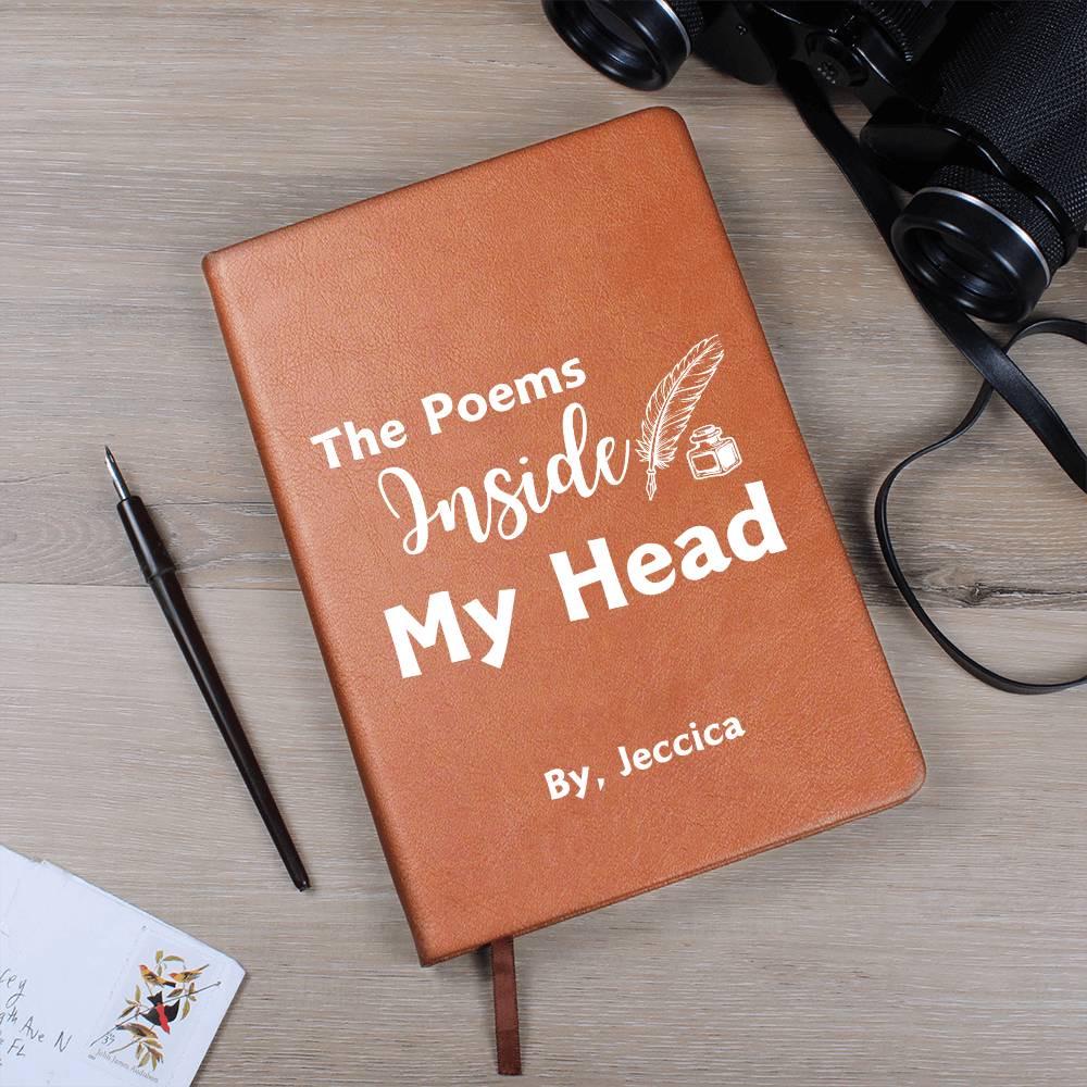 Poems Inside My Head Personalized Journal for Poets – Poetry Lovers – view 10