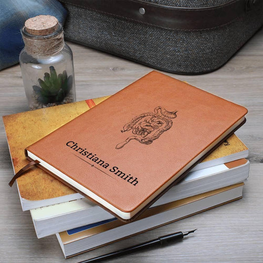 Personalized Gastroenterologists Leather Journal – view 2