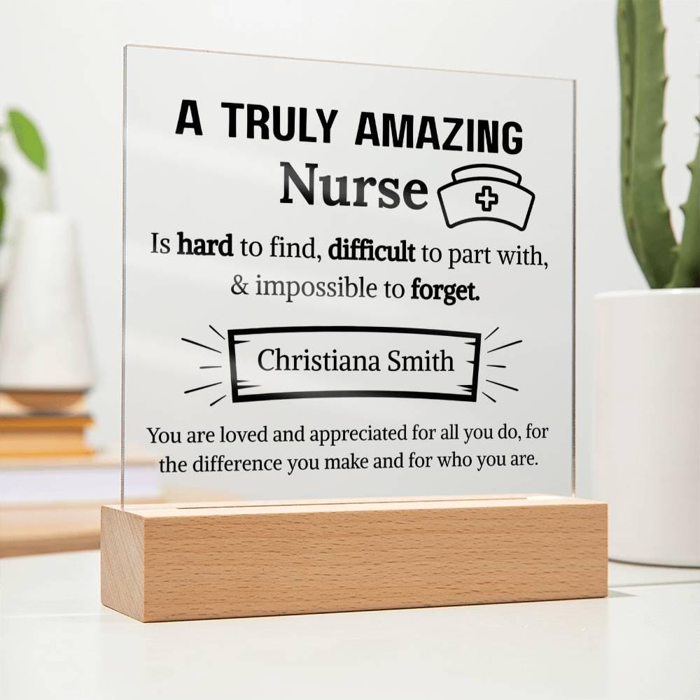 Nurse Appreciation Personalized Acrylic Plaque – Gift for Nurse – view 10