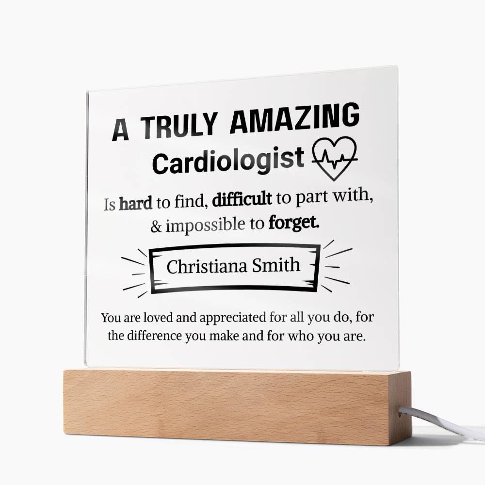 Cardiologist Appreciation Personalized Acrylic Plaque – view 10