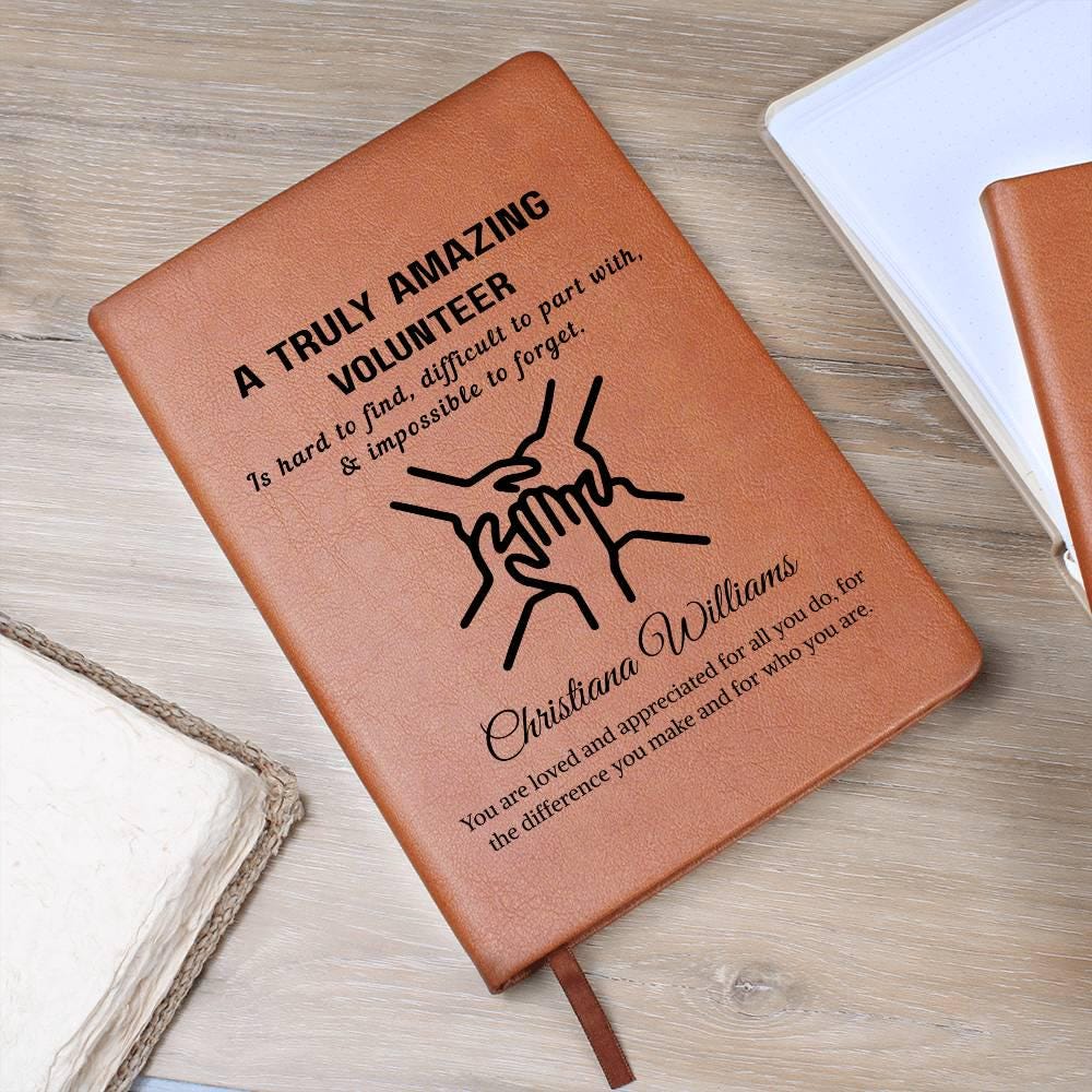 Volunteer Gift Personalized Journal – Gifts for Volunteer – view 9
