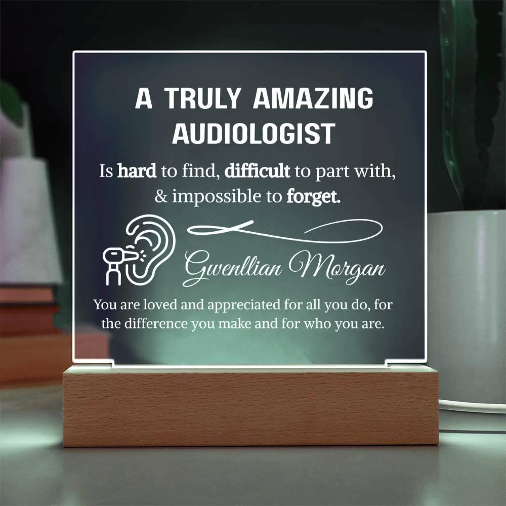 Audiologist Gift Personalized Plaque – Gift for Audiology Doctor – view 10