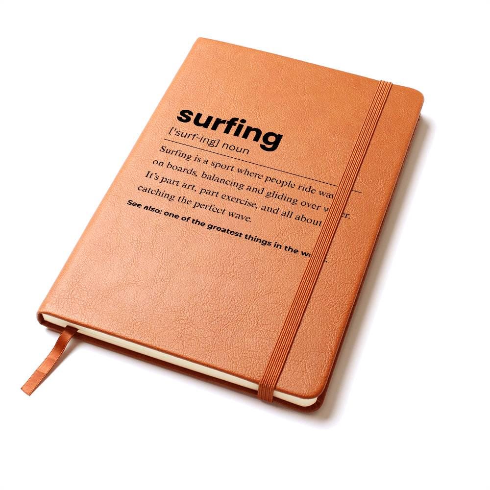 Surfing Definition Personalized Journal – Gift for Surfer – view 10