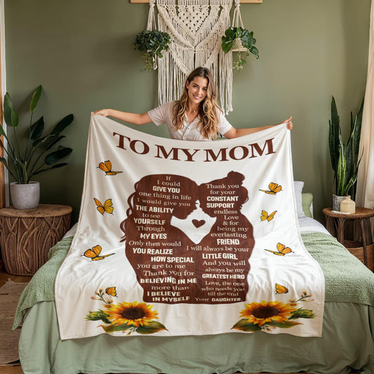 To My Mom Personalized Blanket Gift – Mother Day Gifts – view 2