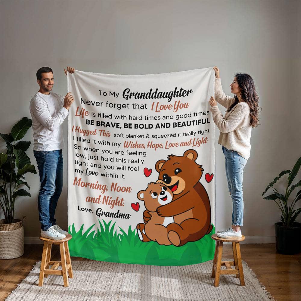Personalized Granddaughter Blanket Gift from Grandma – view 10