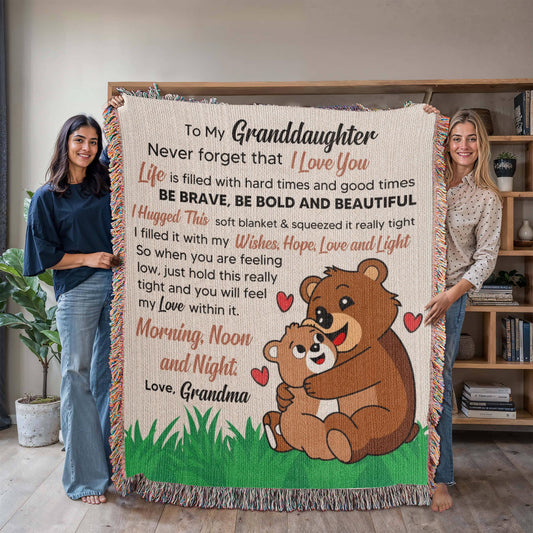 Personalized Granddaughter Blanket Gift from Grandma – view 2