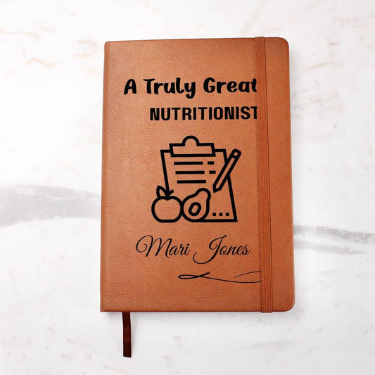 Nutritionist Gift Personalized Journal – Registered Dietitian – view 2