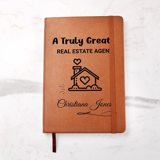 Real Estate Agent Gift Personalized Journal – Realtor Closing Gift – view 2