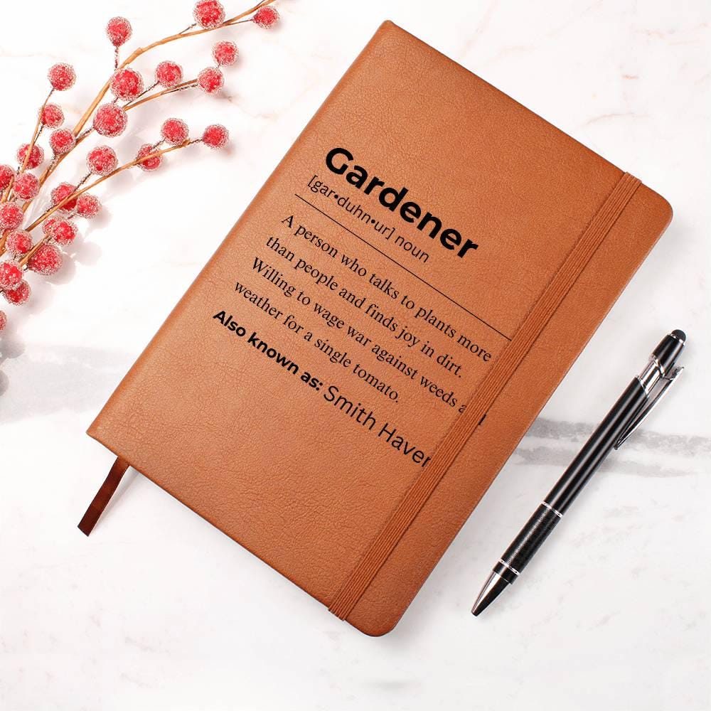 Gardener Definition Personalized Journal – Gardening Gifts – view 10