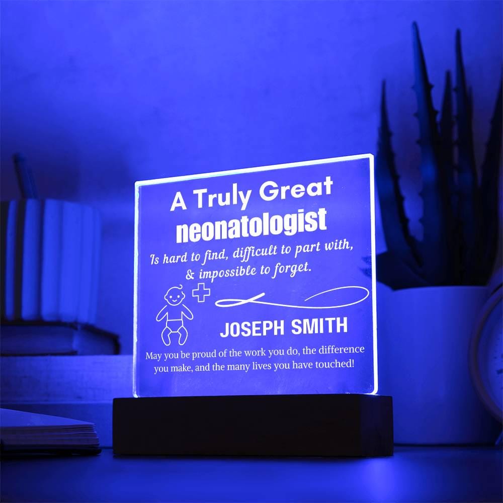 Personalized Neonatologist Acrylic Sign – Custom NICU Doctor or Nurse – view 10