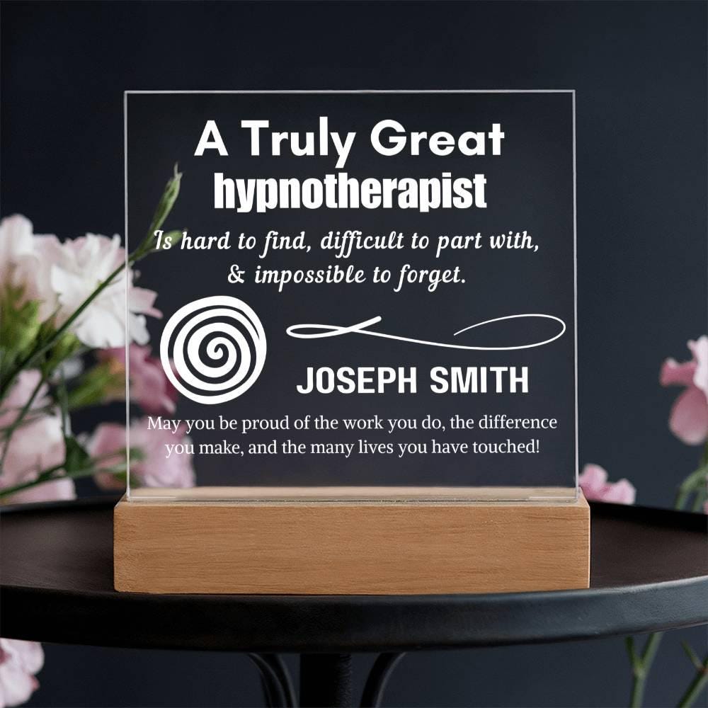 Personalized Hypnotherapist Sign – Custom Gift for Hypnotherapy – view 10