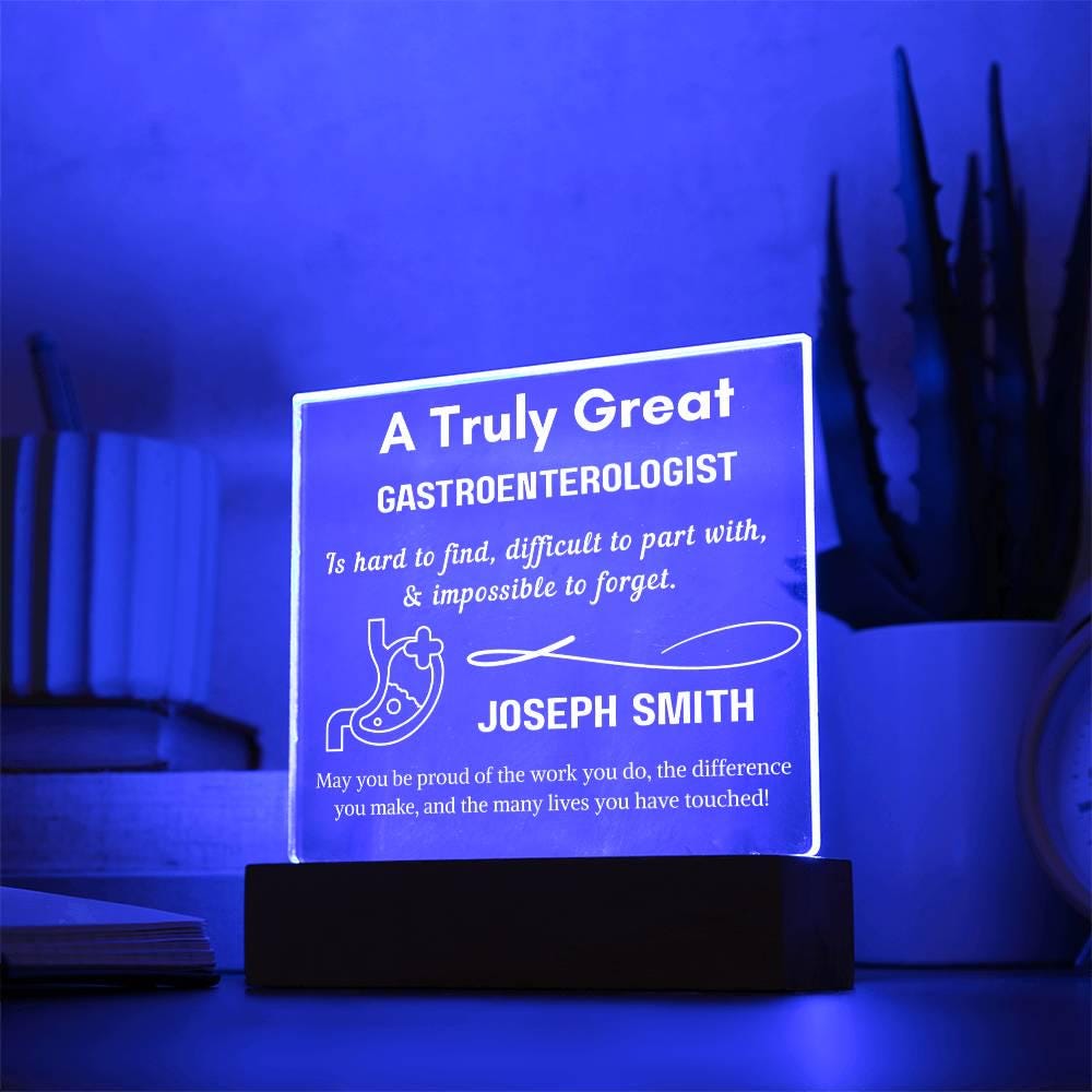 Personalized Gastroenterologist Gift Acrylic Sign – GI Doctor Gift – view 10