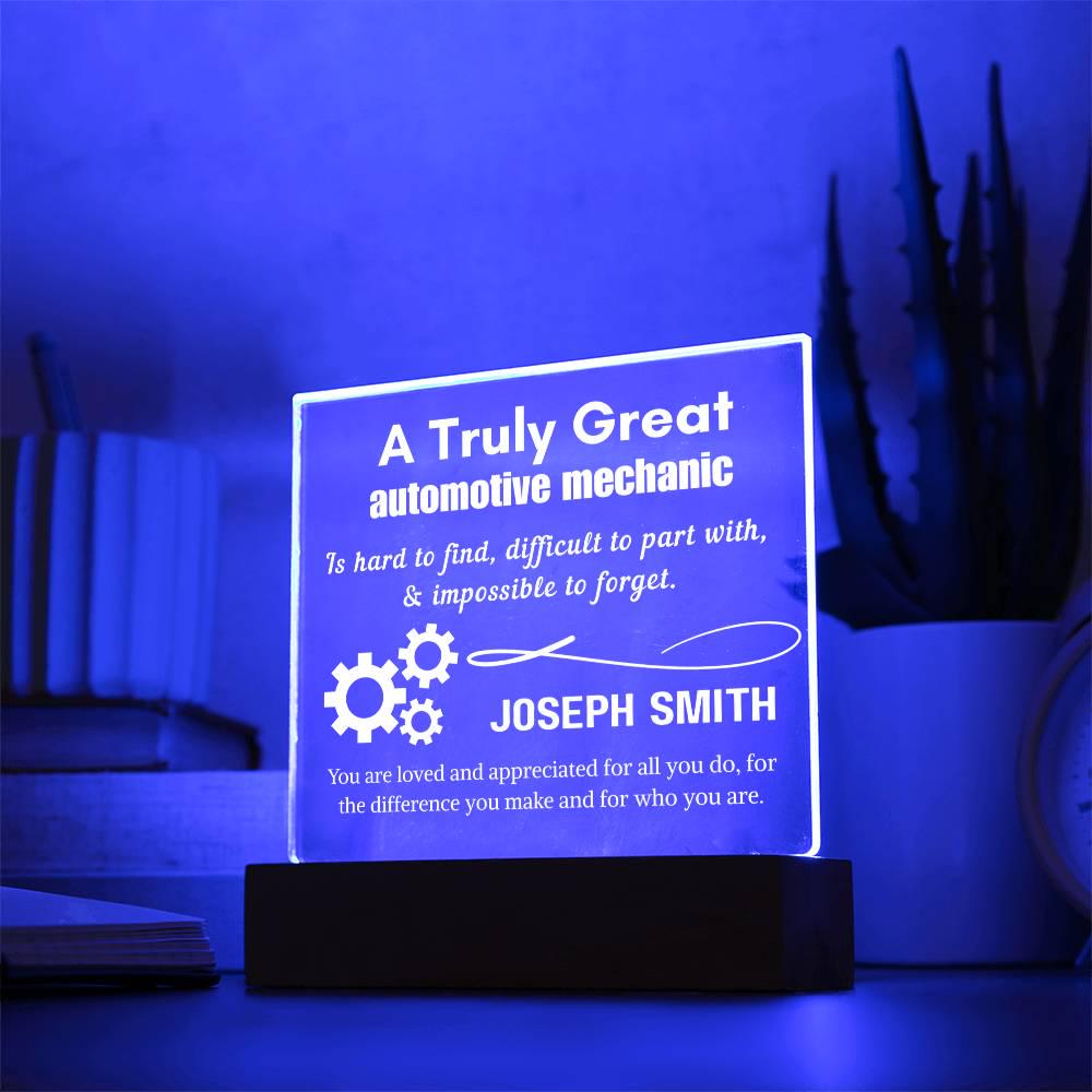 Personalized Automotive Mechanic LED Acrylic Sign – Gift for Mechanic – view 10