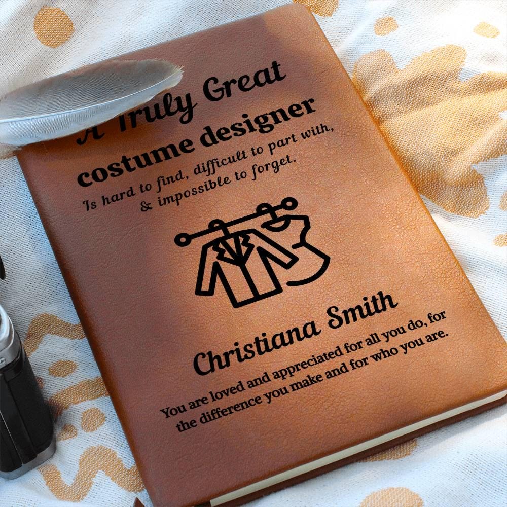 Costume Designer Gift Personalized Journal – Unique Fashion School – view 10