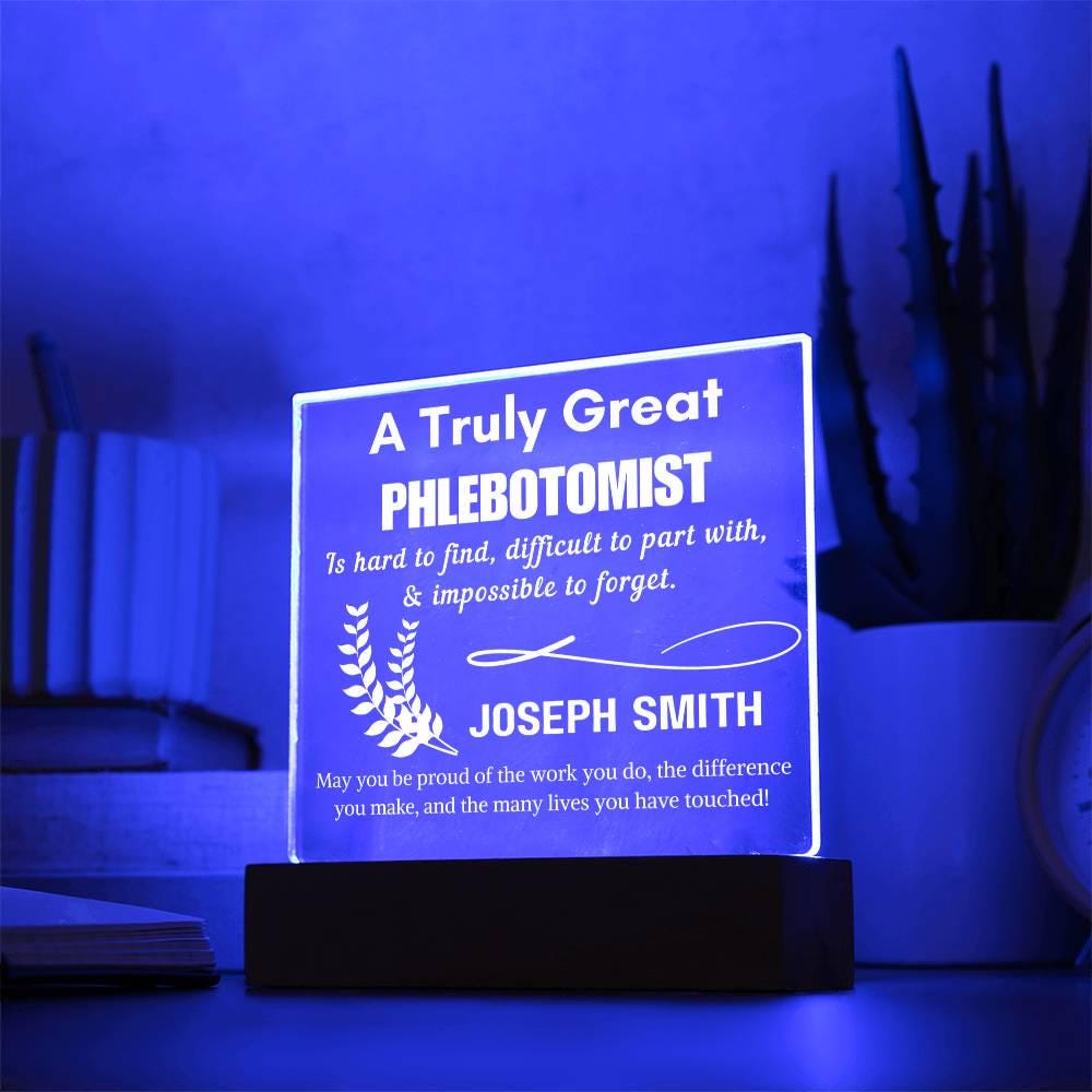 Personalized Phlebotomist Gift Acrylic Sign – Phlebotomy Gift – view 10