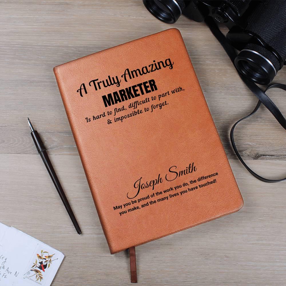 Personalized Marketer Journal – Gift for Marketing Professional – view 10
