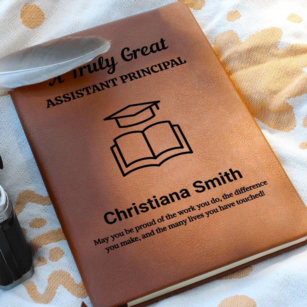 Assistant Principal Personalized Leather Journal – Promotion Gifts – view 10